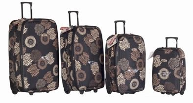 Frenzy Lightweight Trolley Cases 4 Piece Set 