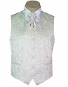 WILVORST, Set Weste + Plastron + Einstecktuch, creme