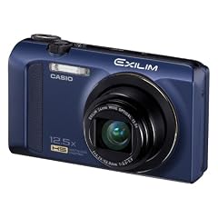 Casio Exilim EX-ZR200 Digitalkamera (16 Megapixel, 12-fach opt. Zoom, 7,6 cm (3 Zoll) Display, bildstabilisiert) blau