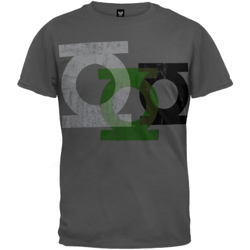  Green Lantern - Logo Repeat Four Soft T-Shirt