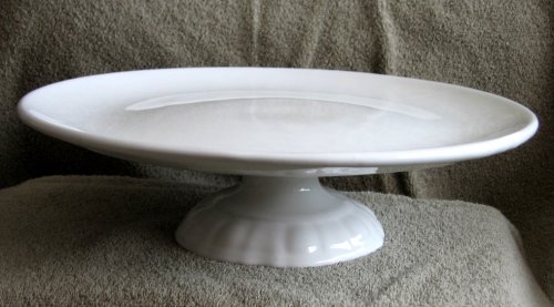 Kitchen: Cantagalli Ceramic Pedestal Cake Serving Plate / Platter   Made in Italy