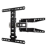 Hama TV-Wandhalterung Fullmotion Ultraslim, neigbar, schwenkbar (vollbeweglich), für 58 - 127 cm Diagonale (23 - 50 Zoll), für max. 35 kg, VESA bis 400 x 400, schwarz