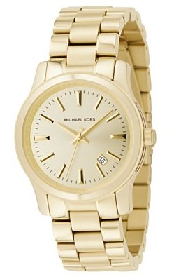 Michael Kors Watches Michael Kors Ladies 3 Hand Runway (Gold)