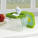 Salad Shaker Container with Removable Ice Pack and Dressing Dispenser