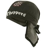 Biker Series Headgears-Black Red Chopper W12S13D