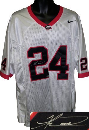Knowshon Moreno Signed Georgia Bulldogs Nike White Jersey