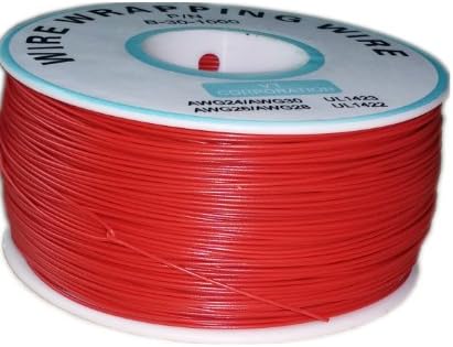 AEAC 30 Gauge AWG Wire 1000ft Roll Mobile phones, tablet computers, navigation systems, notebook computers, walkie-talkies and other electronic products repair wires--RED