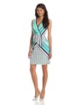 Donna Morgan Women's Mock Wrap Print...