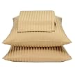- 450TC Tan Damask Stripe Sheet Set - Full