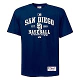 41Ath34uU0L. SL160  MLB San Diego Padres Classic T Shirt,Navy (X Large)