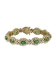 Effy Jewlery Gemma Emerald and Diamond Bracelet, 12.83 TCW
