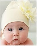 Jamie Rae Cream W/ Cream Rose Beanie Hat