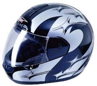 Motorradintegralhelm Max-603 Racing Schwarz