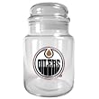 Edmonton Oilers 31oz Glass Candy Jar NHL Hockey