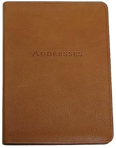 7-Inch Leather Bound Desk Address Book