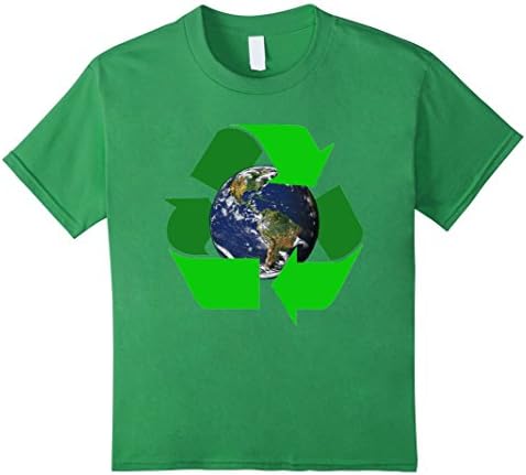 Lotta Shjrts: Recycle Environment Planet Earth Green T-Shirt - Kids 12 - Grass
