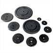 Cap Barbell Free Weights Black Standard 50-Pounds Plate Cap Barbell Free Weights Black Standard 50-Pounds Plate
