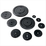 Cap Barbell Free Weights Standard 25-Pounds Plate (Black)