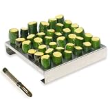 King Kooker 36JR Stainless-Steel 36-Hole Jalapeno Rack with Corer (Lawn & Patio)