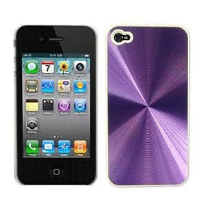 Purple Aluminum Hard Case / Cover / Shell for Apple iPhone 4 / 4G