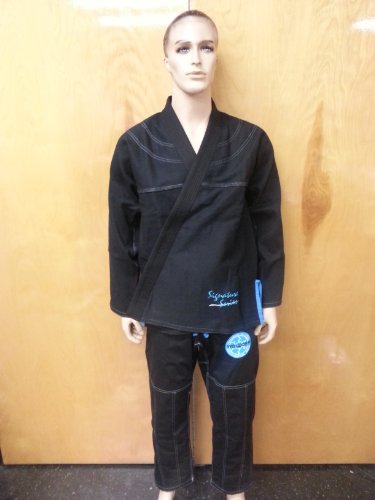 Brazilian jiu jitsu Kimono Pearl Weave Gi competition Uniform woldorf usa black/blue with ripstop pant A2 On Sale