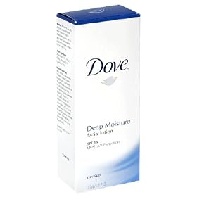 Dove Deep Moisture Facial Lotion For Dry Skin, SPF 15, 4.05 fl oz (120 ml)
