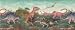 JURASSIC PARK DINOSAUR PREHISTORIC WALLPAPER BORDER