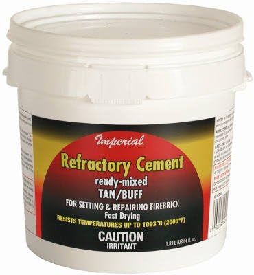 Imperial Mfg Group Usa KK0307 Sodium Silicate Firebrick Refractory Cement, 64-oz. - Quantity 6