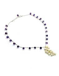 Franki Baker Amethysts, Pearls & Sterling Silver Necklace (17.5")