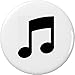 Beamed Musical Notes 1.25â€ Pinback Button Pin Musician Music
