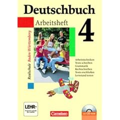 Deutschbuch - Realschule Baden-W�rttemberg: Band 4: 8. Schuljahr - Arbeitsheft mit L�sungen und �bungs-CD-ROM