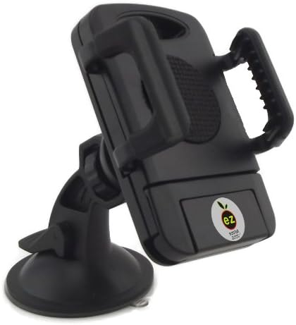Ezetek Car Holder for Iphone 5/4S/4/3GS Samsung Galaxy S4/S3/S2 Note 2, Mytouch, Titan, Rhyme - DROID RAZR - Blackberry Z10, Storm, Tour, Curve - Compact Size GPS, Wind Shield Cradle, Dash Board Mount EZ-CS005