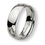 Titanium 8mm Polished Comfort Fit Wedding Band , 6