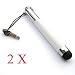Hi-Tech Dealz® 2 Pack of Stylus (White) Universal RETRACTABLE / EXPANDABLE Touch Screen Pen for Tablet PC / Cell Phone / MP4 : LG Ally, LG Arena GT950, LG Arena KM900, LG Axis AS740, LG Bliss, LG Chocolate Touch X8575, LG Dare, LG EnV Touch VX11000, LG Esteem, LG eXpo, LG G2x, LG Genesis, LG Lotus Elite, LG LX290, LG Marquee, LG Mystique, LG Neon, LG Nitro HD P930, LG Optimus, LG Optimus, 3D, LG Optimus 7, LG Optimus M, LG Optimus One P500, LG Optimus S, LG Optimus T, LG Optimus U US670, LG Optimus V VM670, LG Prime, LG Quantum, LG Revolution 4G, LG Rumor, LG Rumor 2, LG Rumor Touch, LG Sentio, LG Spectrum, LG Thrill 4G, LG Tritan AX840, LG Versa, LG VX9600, LG Vortex, LG Vu, LG Vu Plus, LG Xenon GR500 - Hi-Tech Dealz®