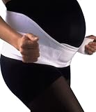 Gabrialla Elastic Maternity Support Belt (Medium Support), Standard Elastic, White