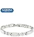 Women's Sabona Lady Executive Silver Gem Magnetic Bracelet,Small