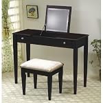 Deals for Cappuccino Flip Top Vanity Table
