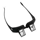 Arrela® Horizontal Loon Glasses Refraction Glasses Bed Prism Spectacles Glasses, Black