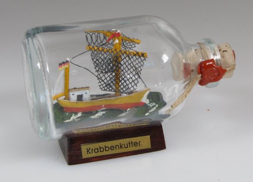 Krabbenkutter Mini Buddelschiff