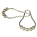 Honla Metal Bathroom Accessories-Shower Curtain Hooks/Rings with Roller Balls,Glide on Bath Rod to Hang Curtain or Liner,Heavy Duty Hangers for Shower Caddy Organizer Hanging-Set of 12-Polished Brass