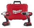 Milwaukee 2691-22 18-Volt Compact Drill and Impact Wrench Combo Kit