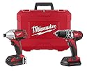 Milwaukee 2691-22 18-Volt Compact Drill and Impact Driver Combo Kit