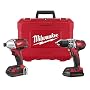 Milwaukee 2691-22 18-Volt Compact Drill and Impact Driver Combo Kit