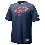 Nike Cleveland Indians Navy Blue 2008 Practice T-shirt