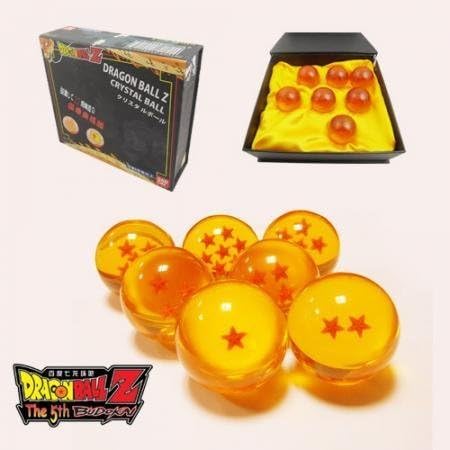 Acrylic Dragonball Z Stars Crystal Ball Set of 7pcs with Gift Box (35mm)