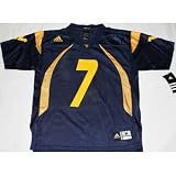 West Virginia Mountaineers Adidas # 7 Youth Football Jersey - Youth-S
