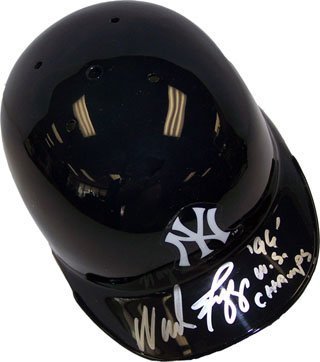 Wade Boggs '96 WS Champs Autographed / Signed New York Yankees Baseball Mini Helmet