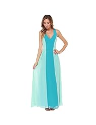 V-neck Chiffon Sleeveless Maxi Dress 