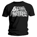 Bravado  Star Wars - Distressed Logo - Black - Mens t-shirt  Black