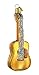 Old World Christmas 38010 Musical Instruments Glass Blown Ornaments for Christmas Tree Guitar, Glitter Brown